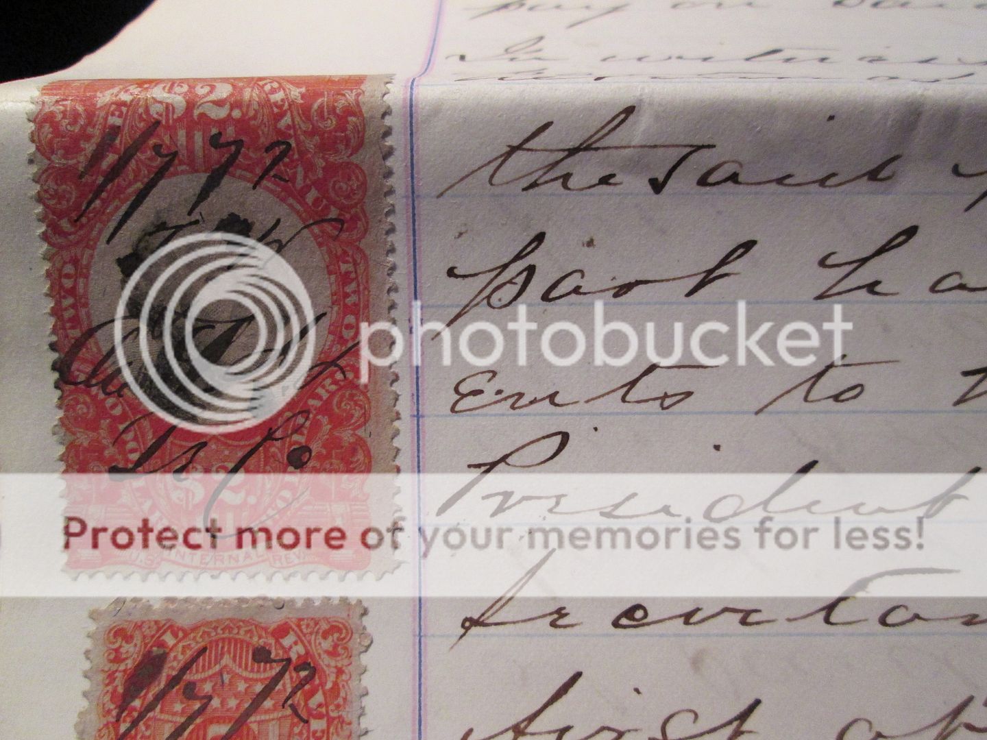 How to determine value of Revenue stamps on documents. Stamp